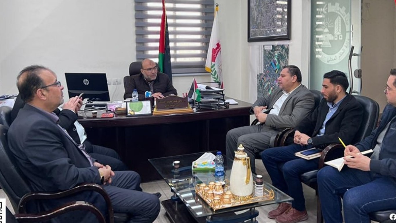 وفد من وزارة القافة في غزة