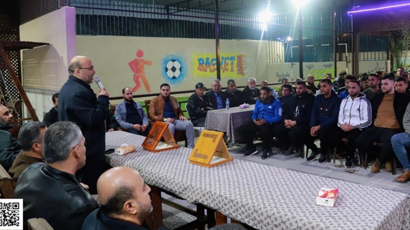 تكريم نادي خدمات البريج لفوزهم ببطولة دوري كرة اليد وكرة السلة.