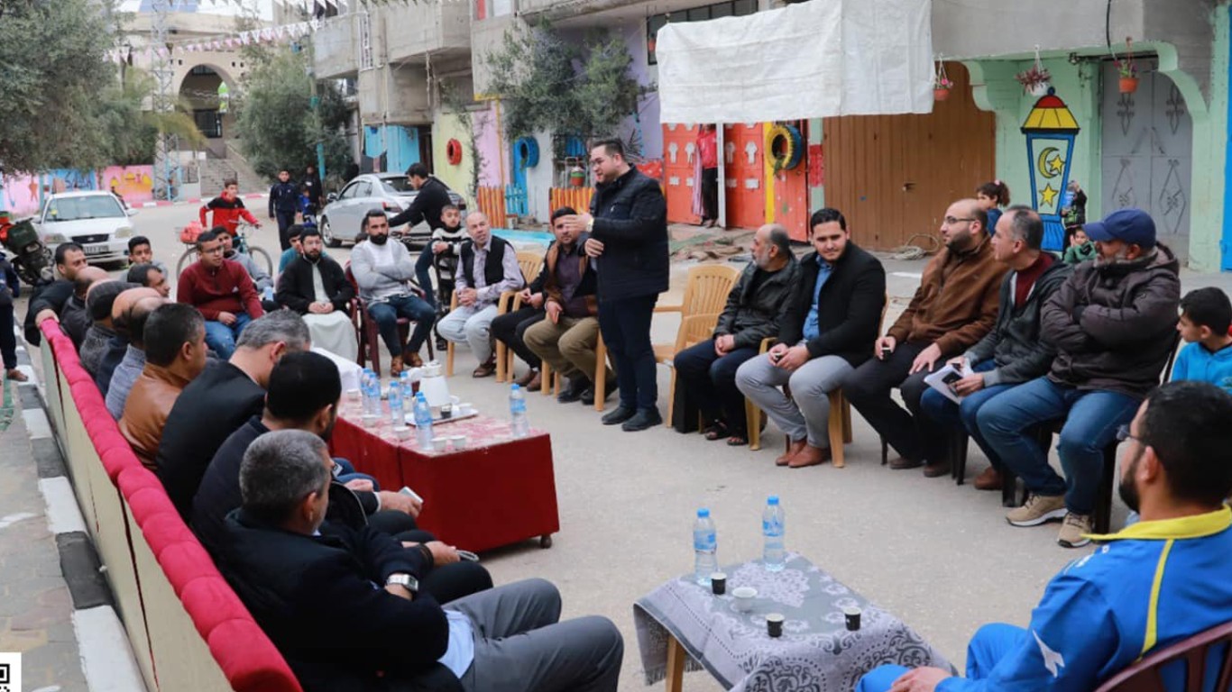 بلدية البريج تفتتح الحارة الملونة في البريج: