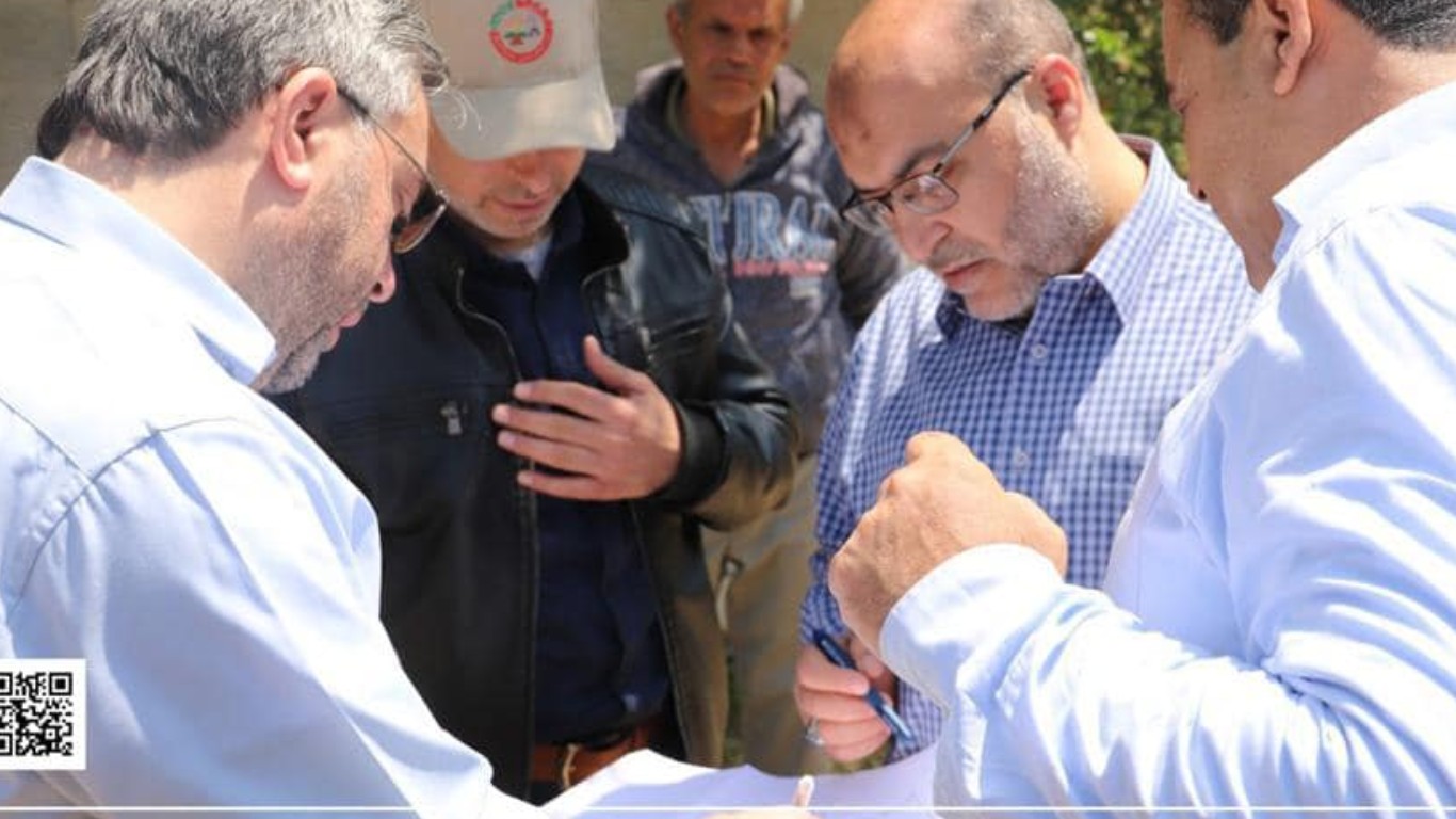 لمتابعة أعمال تحديد حدود شارع 70 شرق البريج