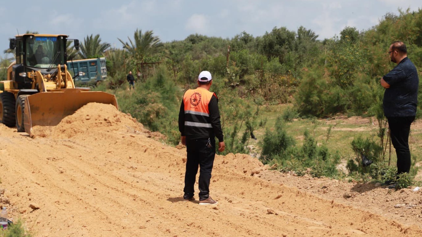 بلدية البريج وبالشراكة مع مصلحة مياه بلديات الساحل ومجلس الخدمات المشترك لتطوير وادي غزة