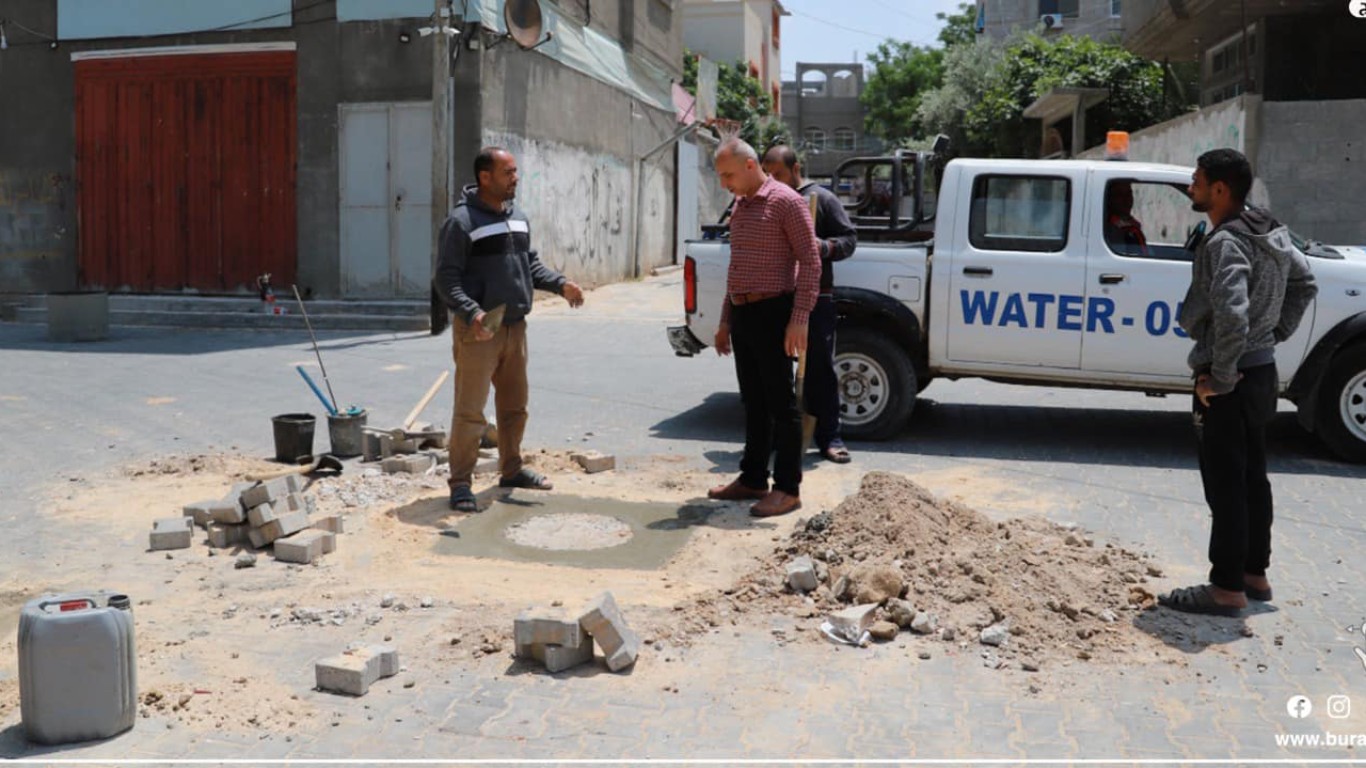 جانب من أعمال قسم المواصفات والمشاريع في بلدية البريج